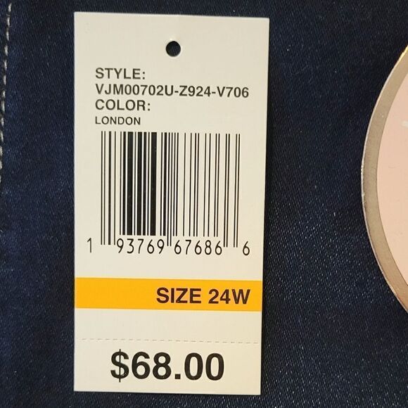 Curve Appeal Blue Minimalist Jeggings Size 24W - Picture 8 of 8